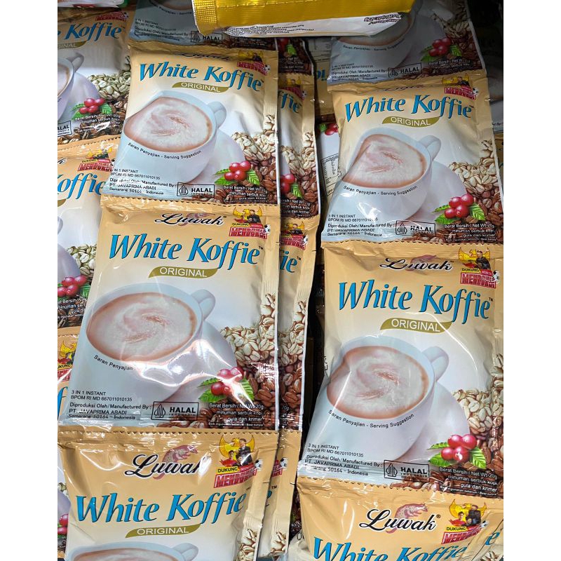 

KOPI SACHET LUWAK WHITE COFFE 1 RENCENG ISI 10