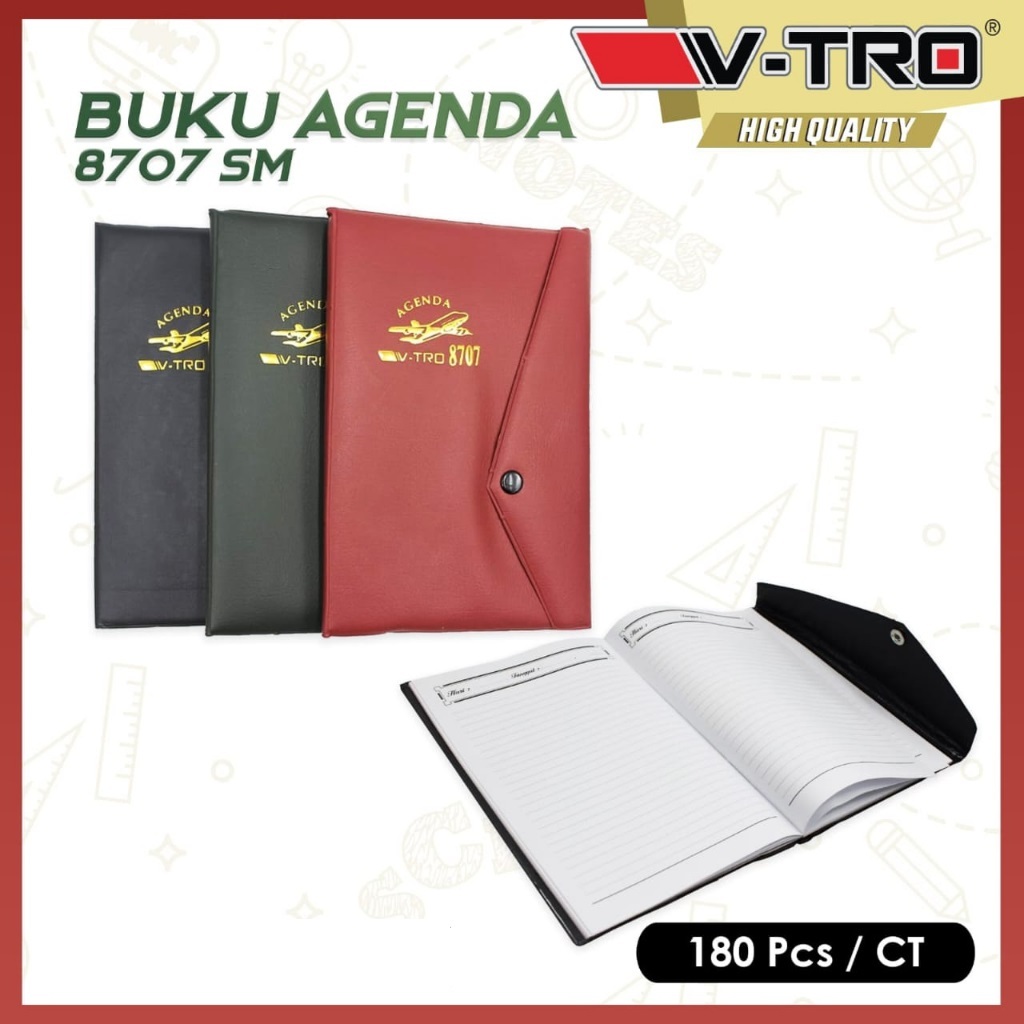 

[1 Pcs] Notebook Catatan Kerja 100 Lembar Vtro 8707 /Buku Agenda Kerja 100 Lembar Vtro 8707