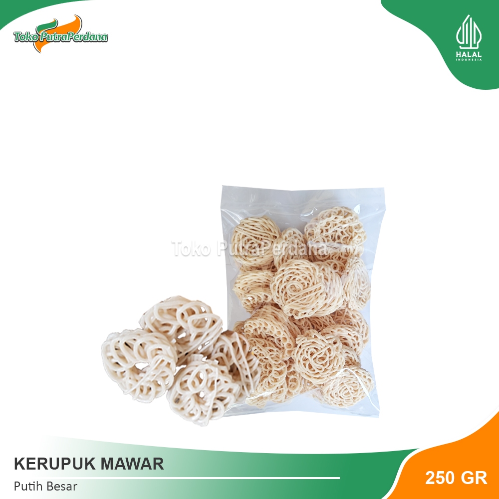 

KERUPUK MAWAR Putih Besar 250gr