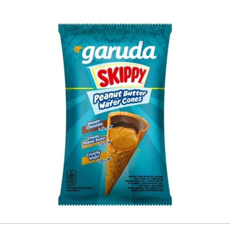 

GARUDA SKIPPY PEANUT BUTTERWAFER CONE (10X@15GR)