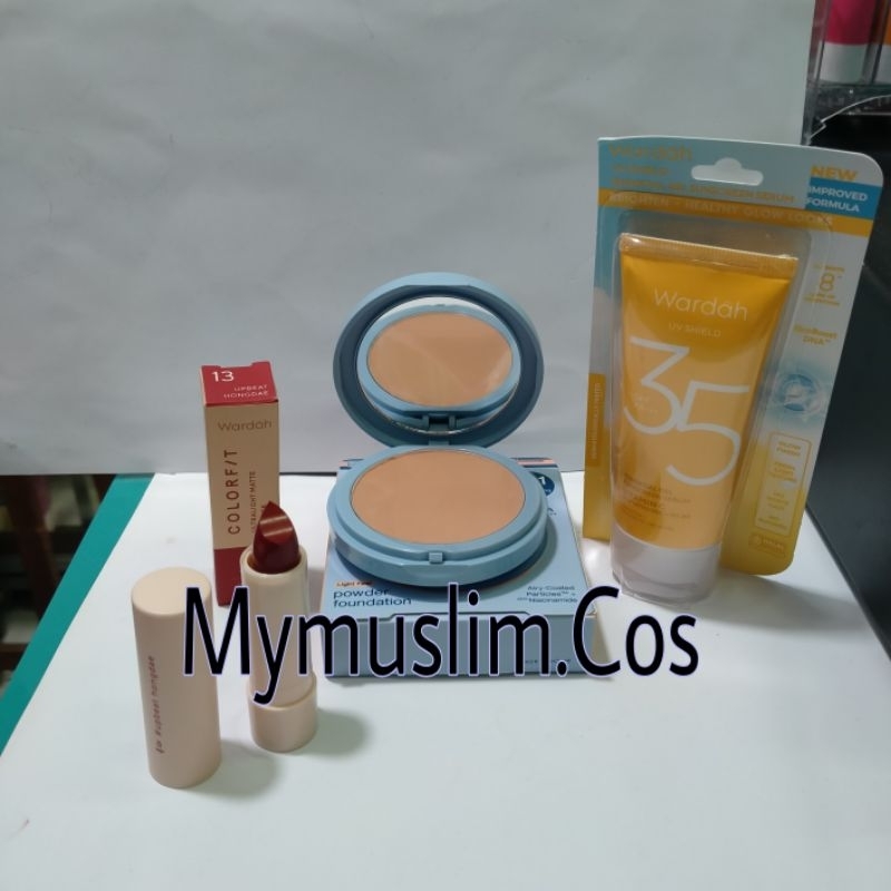 Cod Wardah Paket makeup 3in1 Murah