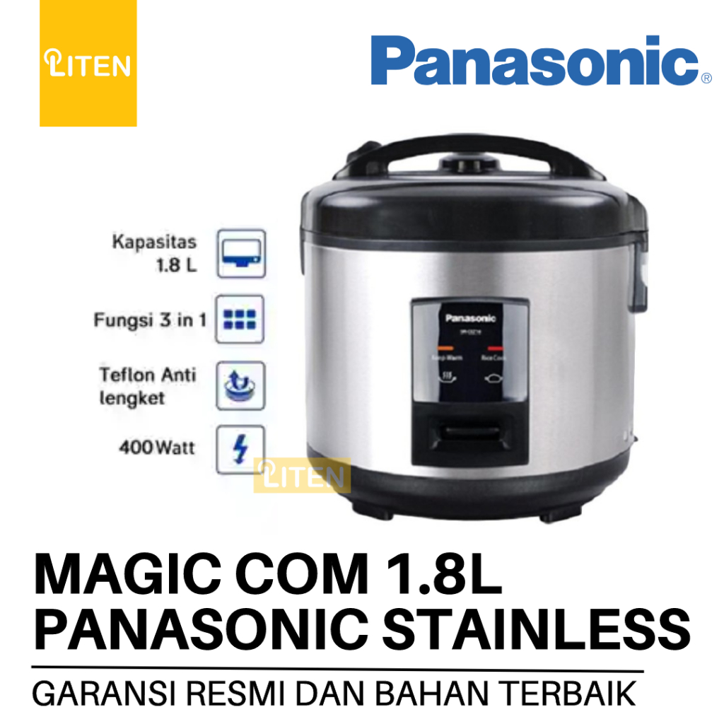 Rice Cooker PANASONIC SRCEZ18 Rice Cooker Magic Com 1.8Liter 1.8 L Liter 2L 2 L 3in1 400Watt Non Sti