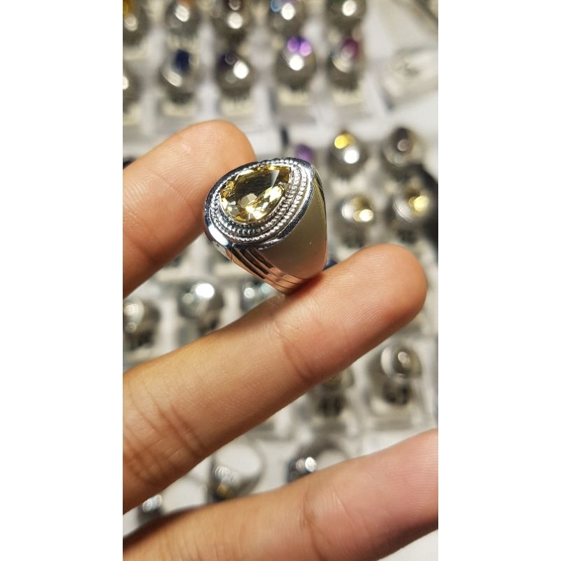 emban ikat ring monel super doff handmade kosongan tanpa batu model tetes air