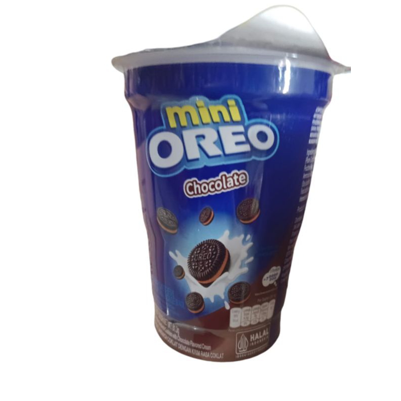 

Oreo mini chocolate61,3g Biskuit sandwich coklat