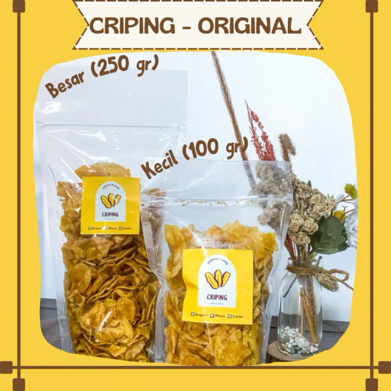 

CRIPING - Keripik Pisang Original 100% Homemade