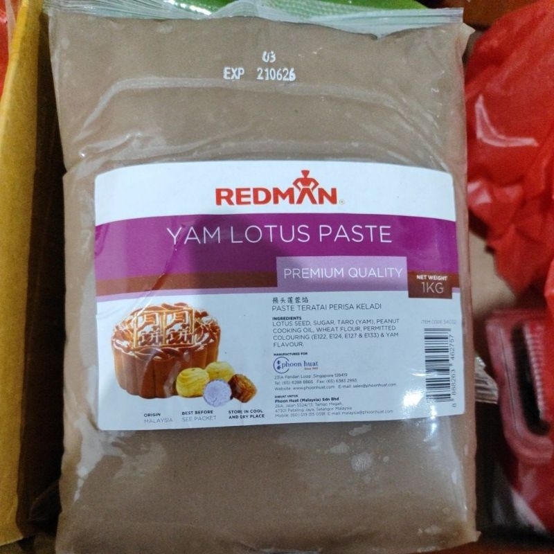 

filling mooncake Yam lotus paste premium malaysia isian mooncake redman