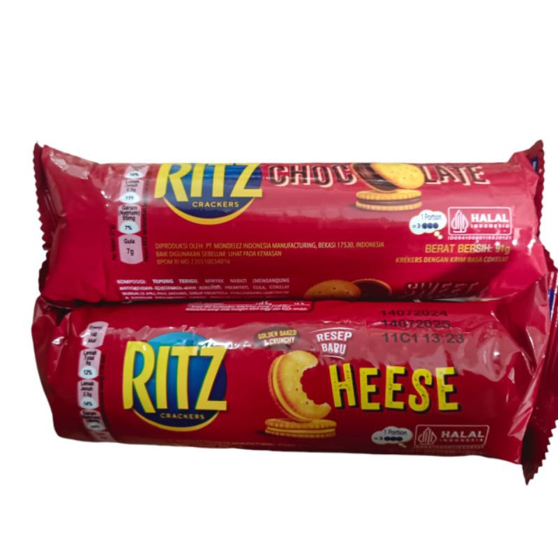 

RITZ crackers golden baked crackers Varian rasaChoclate Cheese 91g