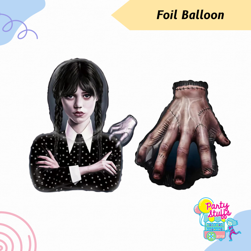 Balloon foil Wednesday Addams / Balon tema wednesday addams