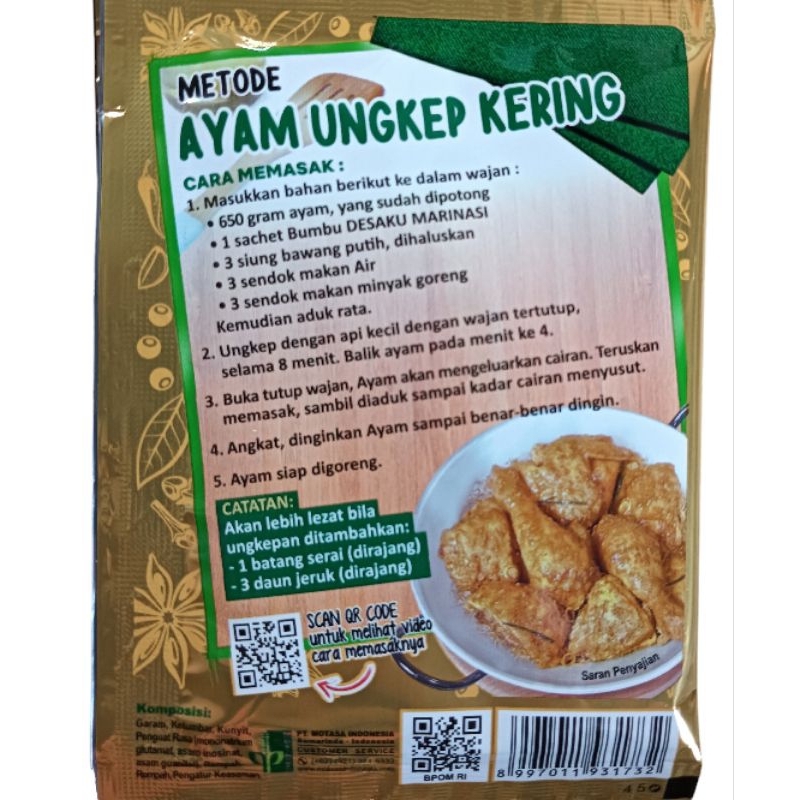 

Korzaln Desaku Marinasi Bumbu Masak T 12 Sachet