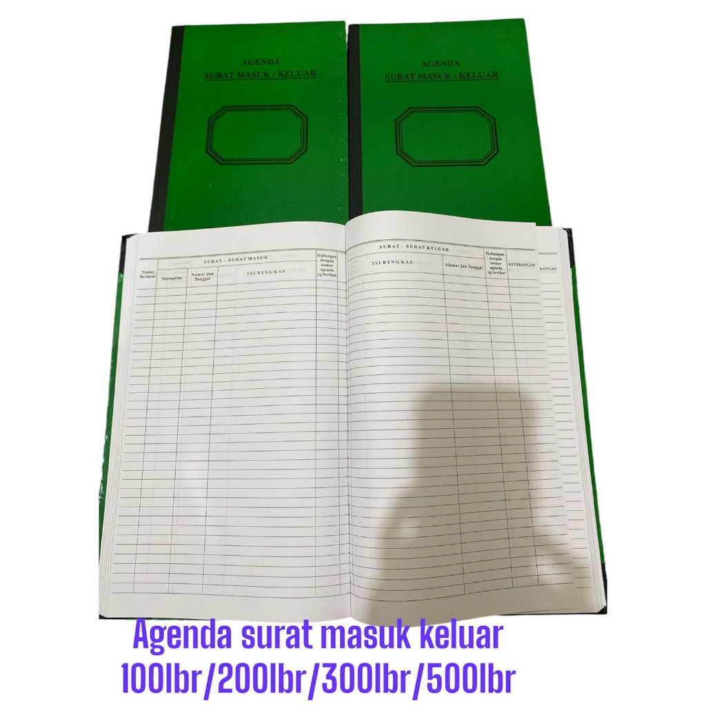 

[1 Pcs] Buku Agenda Surat Masuk Keluar 100 200 Lembar