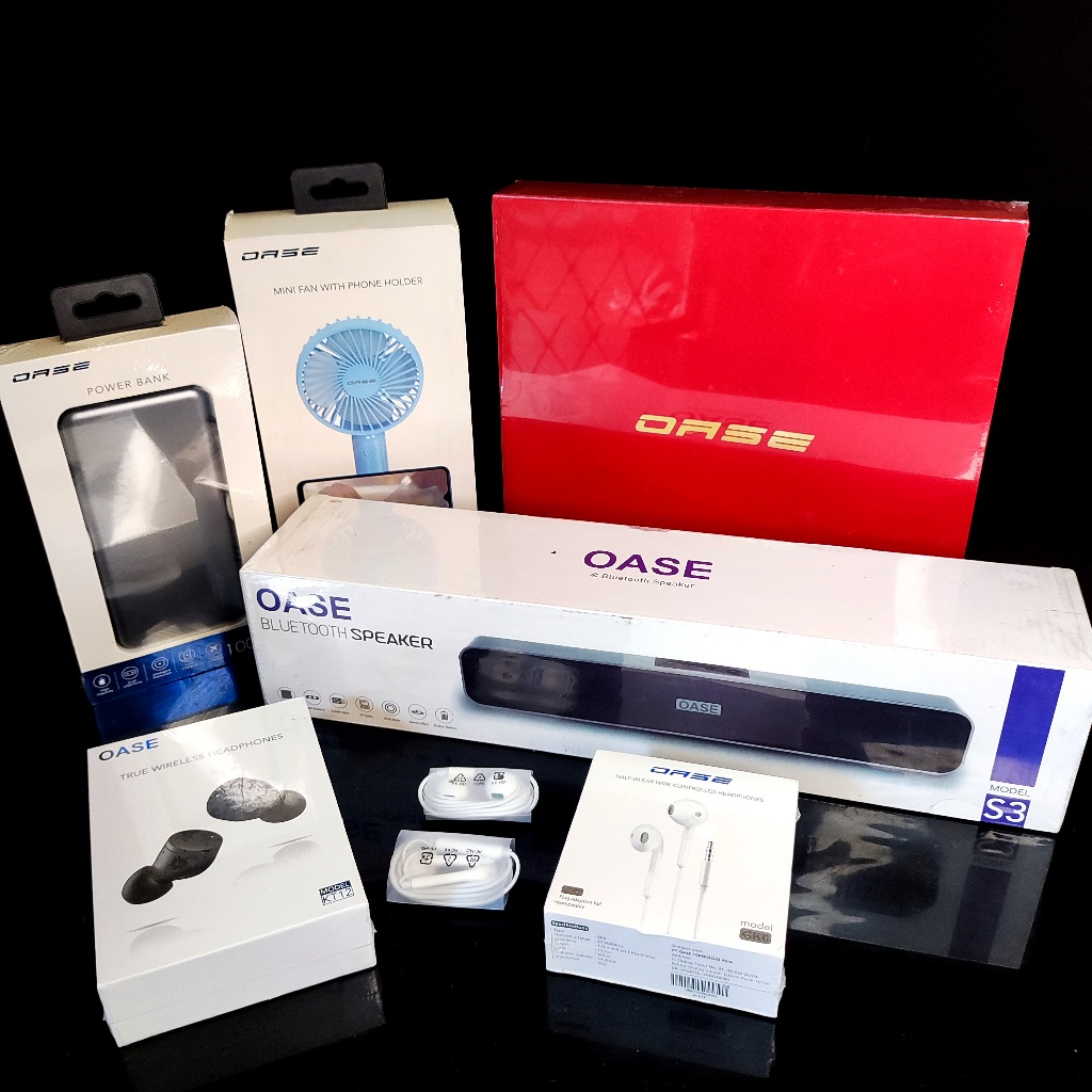 SISA GIFT Accessories Box OPPO OASE Speaker TWS Handsfree Smartband Powerbank Mini fan original