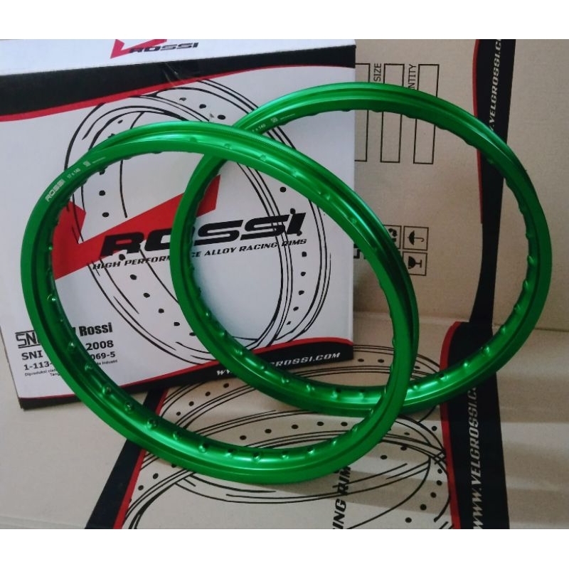 VELG PELAK JARI JARI RUJI V ROSSI WM RING 17 140/140 HIJAU FOREST GREEN
