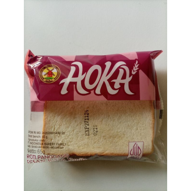 

Roti Panggang Aoka Roti Lembut Rasa Vanilla