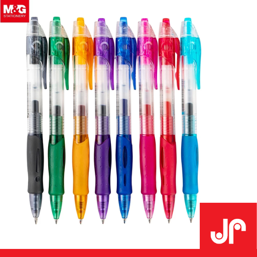 

M&G PULPEN RETRACTABLE GEL PEN 0.7MM, 0.5MM / PULPEN GEL WARNA RUBBER GRIP / PULPEN SEKOLAH KANTOR