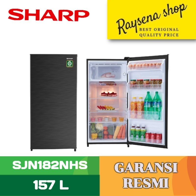 SHARP KIREI KULKAS 1 PINTU 1 DOOR REFRIGERATOR SJN182NHS
