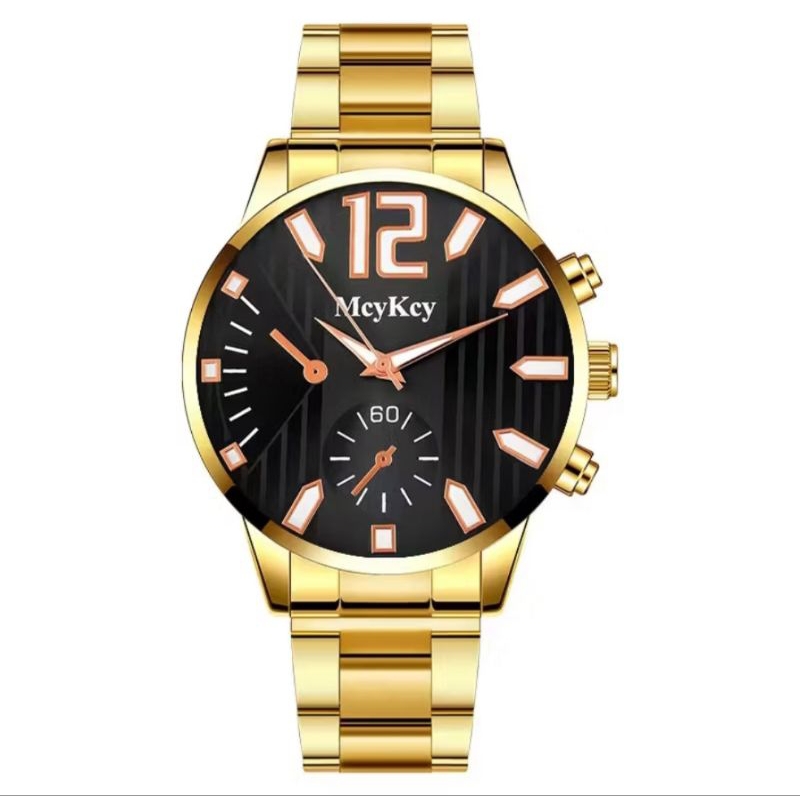 JAM TANGAN PRIA // JAM TANGAN PRIA FASHION // JAM TANGAN PRIA RANTAI GOLD STAINLESS STEEL