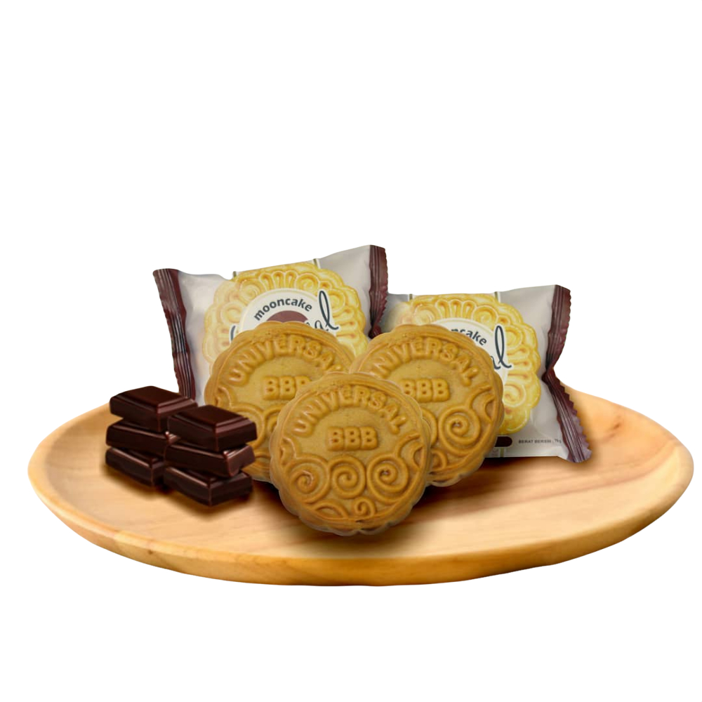 

universal mooncake cokelat isi 5 - mooncake cokelat - universal mooncake