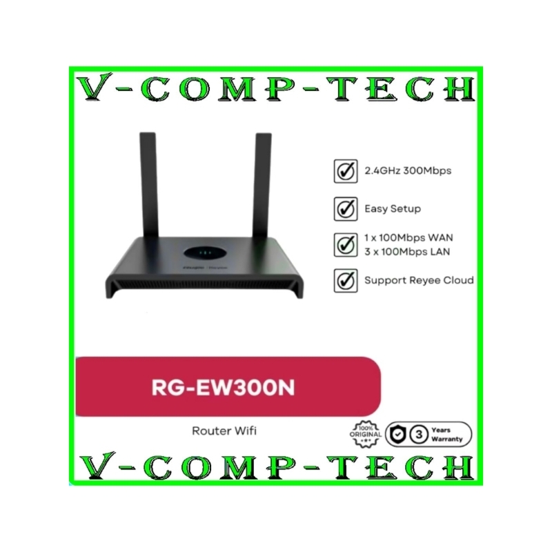 Router Ruijie REYEE RG-EW300N kecepatan 300mbps / Router Wireless Ruijie RG-Ew300N 300mbps