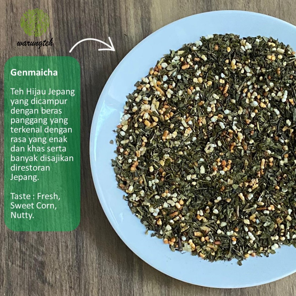 

Genmaicha Tea Kiloan | Japanese Tea Rice Roasted | Warungteh