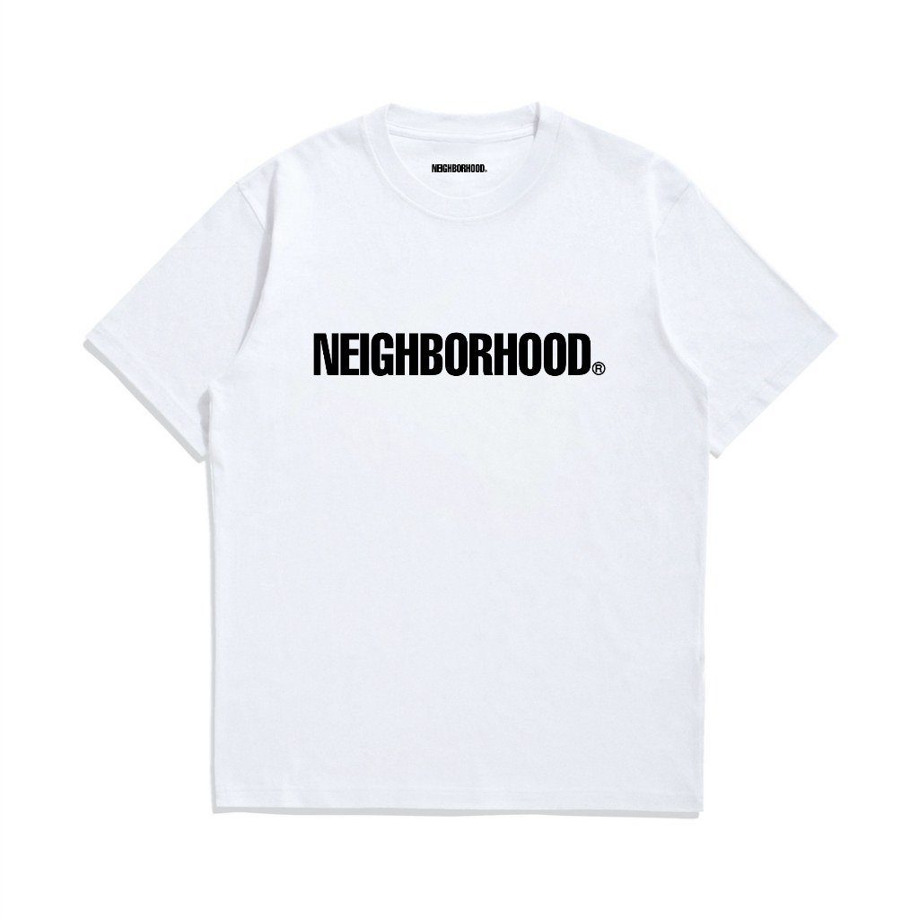 Neighborhood Tshirt Basic Logo White Premium
