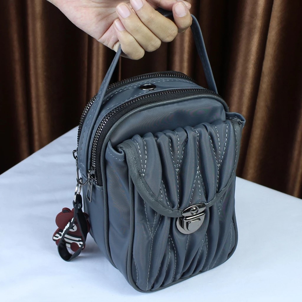 IDOLA BAGS SL CHIBAO POUCH HP 3 RUANG 2 IN 1 NEW BORDIR SERIES IW -119 HARGA GROSIR - Slingphone Wan