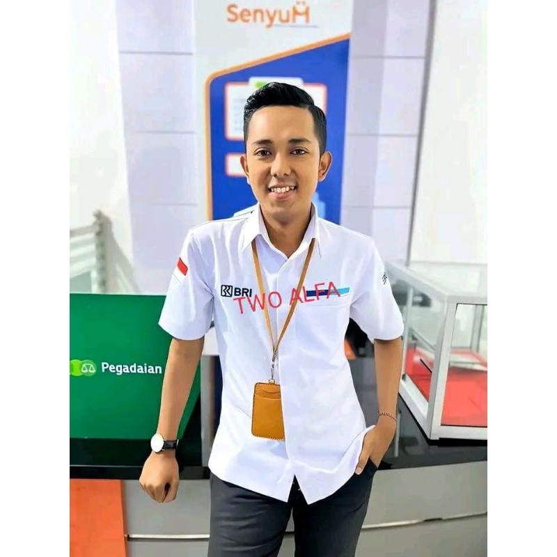 kemeja bank bri seragam bumn bri baju kerja bri hem bumn bank bri.