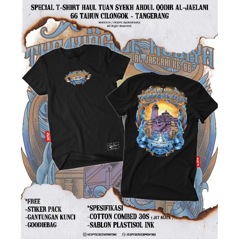 KAOS HAUL TUAN SYEKH ABDUL QODIR AL- JAELANI 66 CILONGOK
