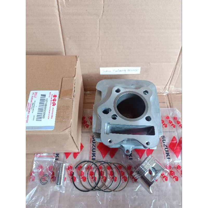 BLOK SEHER SET PISTON SUZUKI SMASH 110 NEW SMASH 110 OLD KODE 09G