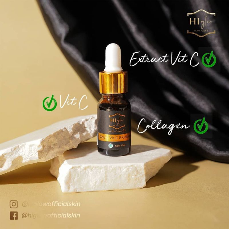 (COD/ORI)SERUM VIT C E COLLAGEN BY HI GLOW SKINCARE