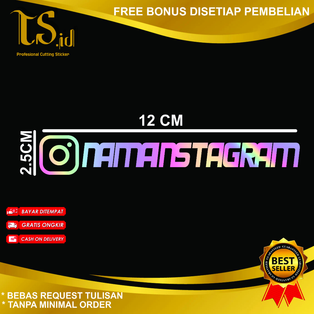 

Sticker Hologram Custom Bisa Request Sticker Nama