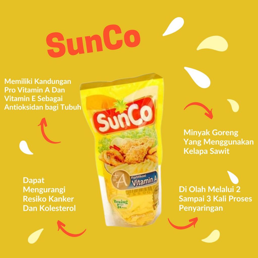 

SUNCO MINYAKGORENG KELAPASAWIT KEMASANPOUCH1L