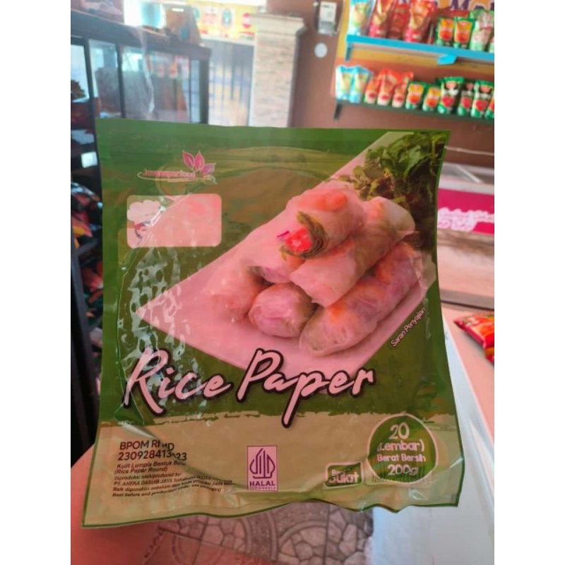 

Rice paper isi 20 halal javasuperfood