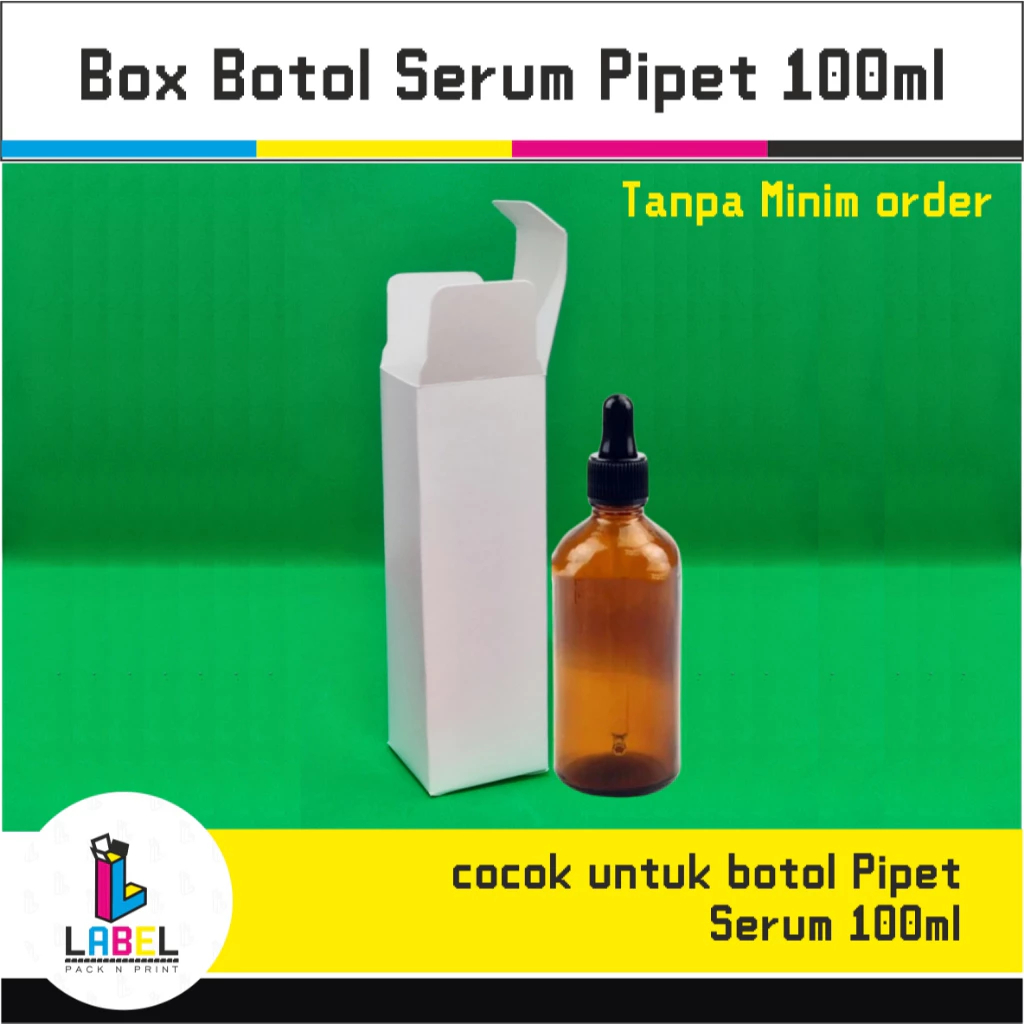 

Dus kemasan / Box Botol Pipet 100ml / Spray Plastik POLOS