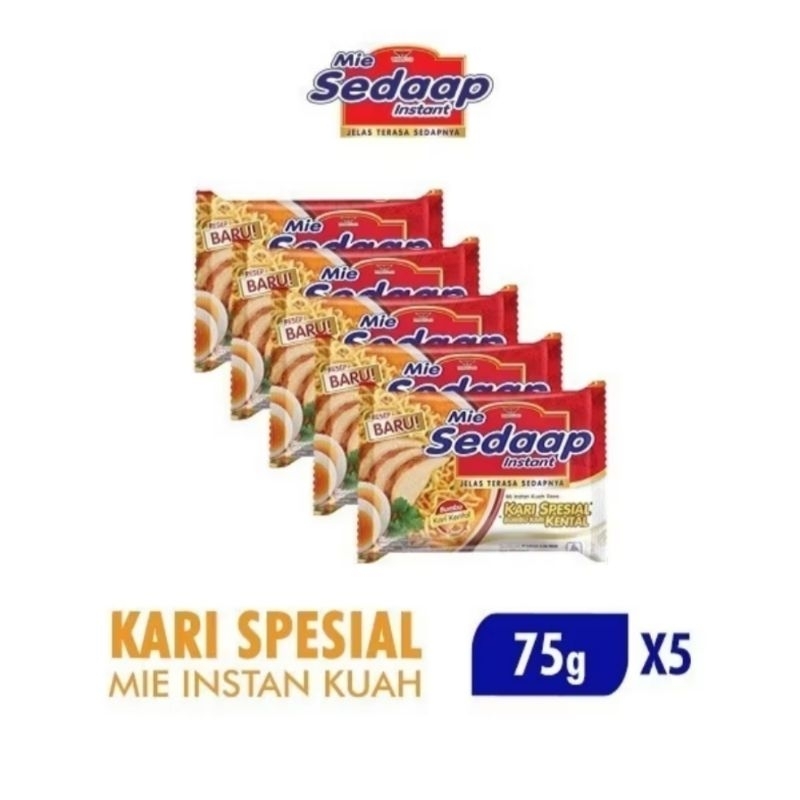 

SEDAAP MIE INSTAN GORENG/KUAH VARIAN RASA PAKET 5 BUNGKUS