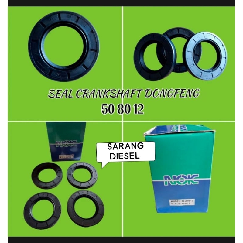 OIL SEAL 50×80×12 / OIL SEAL CRANKSHAFT DONGFENG S 195/S 1115