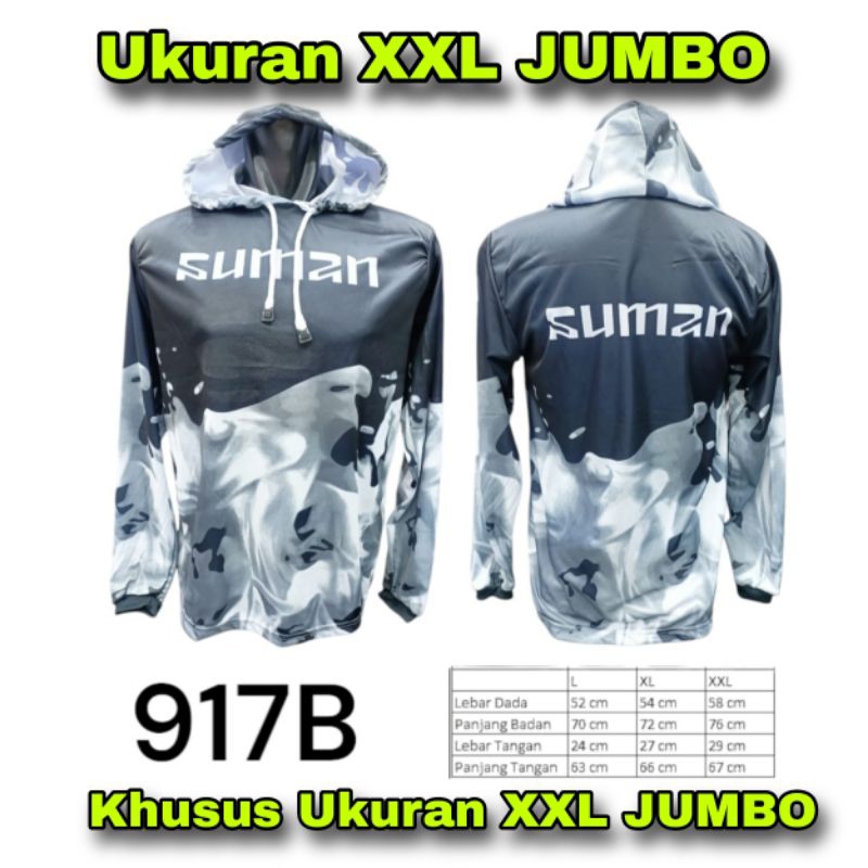 Baju Jersey Mancing XXL JUMBO Kaos Jersey Mancing Ukuran XXL JUMBO