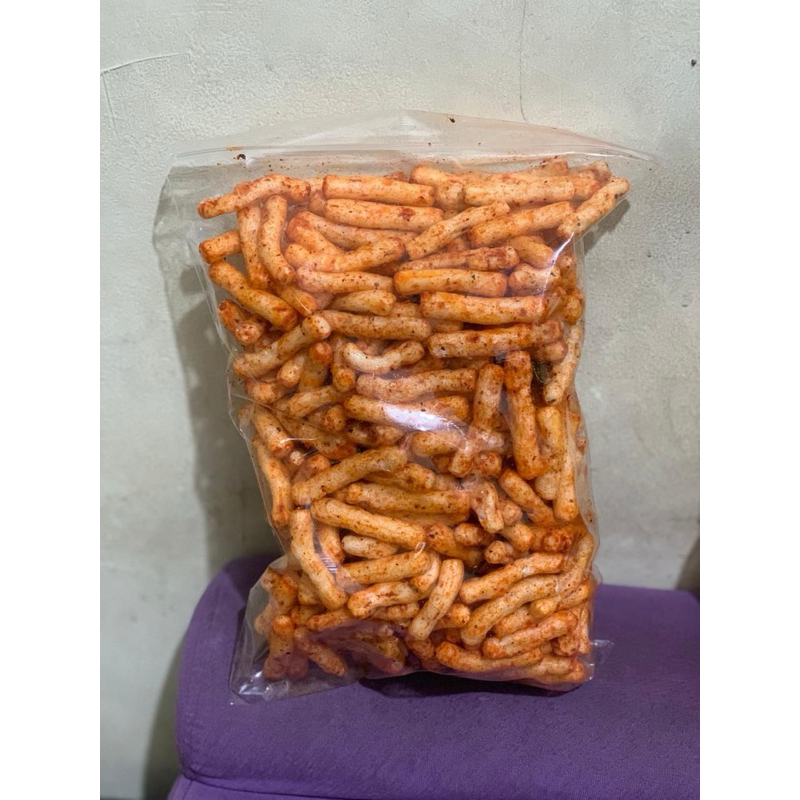 

Cemilan pedas/Krupuk pedas/Gurihnya bikin nagih