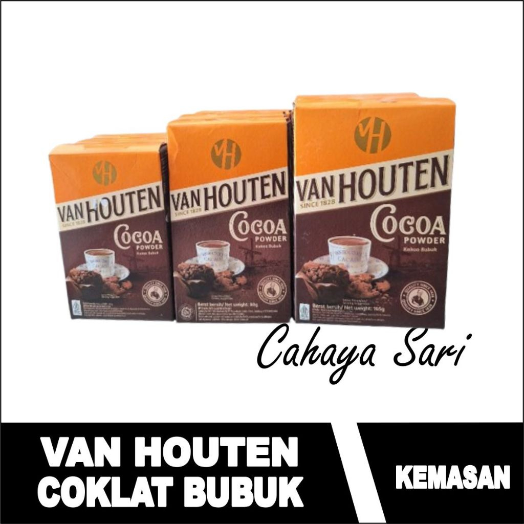 

COKLAT BUBUK VAN HOUTEN 40GR / 80GR / 165GR - COCOA POWDER VAN HOUTEN