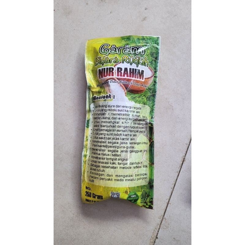 

garam ruqiah nur rahim / ruqiya bidara kelor rempah untuk medis dan non medis terapi rendam kaki