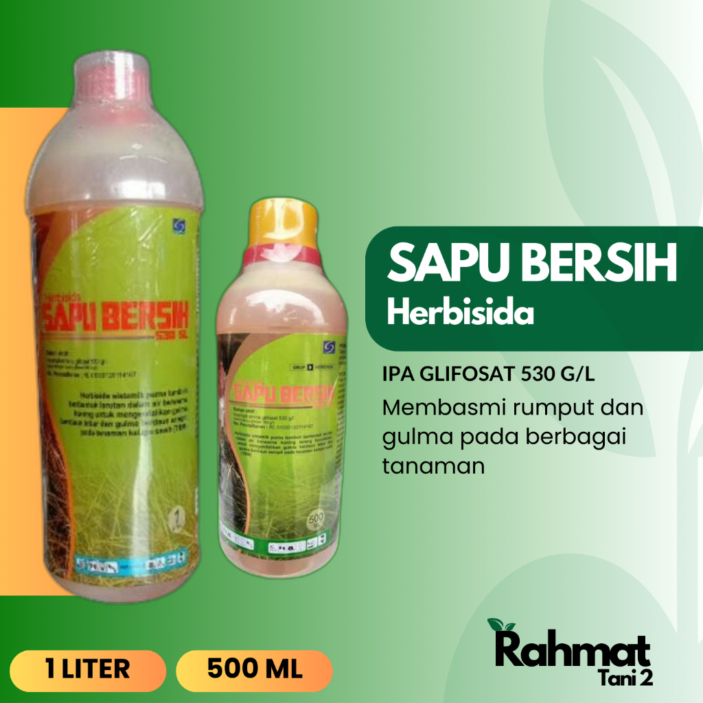 SAPU BERSIH - Herbisida Racun Rumput dan Gulma Ampuh (1 Liter & 500 ml)