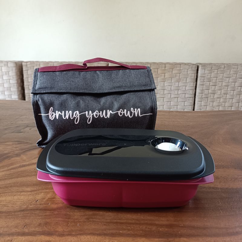 Tas Tempat Bekal Makan Bisa Masuk Microwave Bekal Pria Lunch Box Set BYO Tupperware