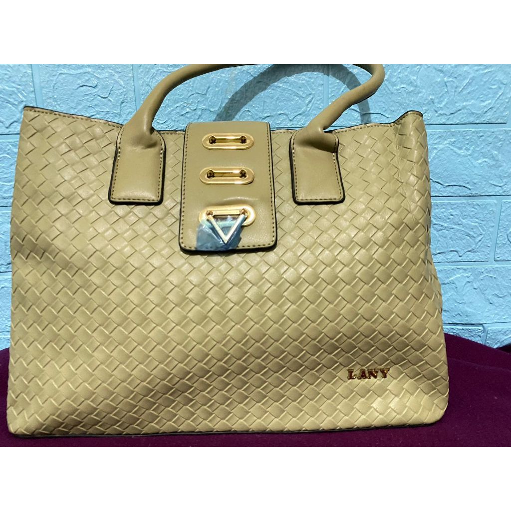 TAS HIJAU SAGE ANYAM (LANY) (IMPORT)