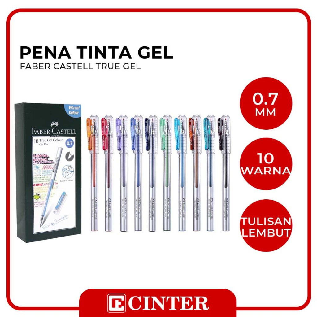 

FABER CASTELL - PENA / PULPEN / BALLPOINT / PEN TRUE GEL 0.7MM