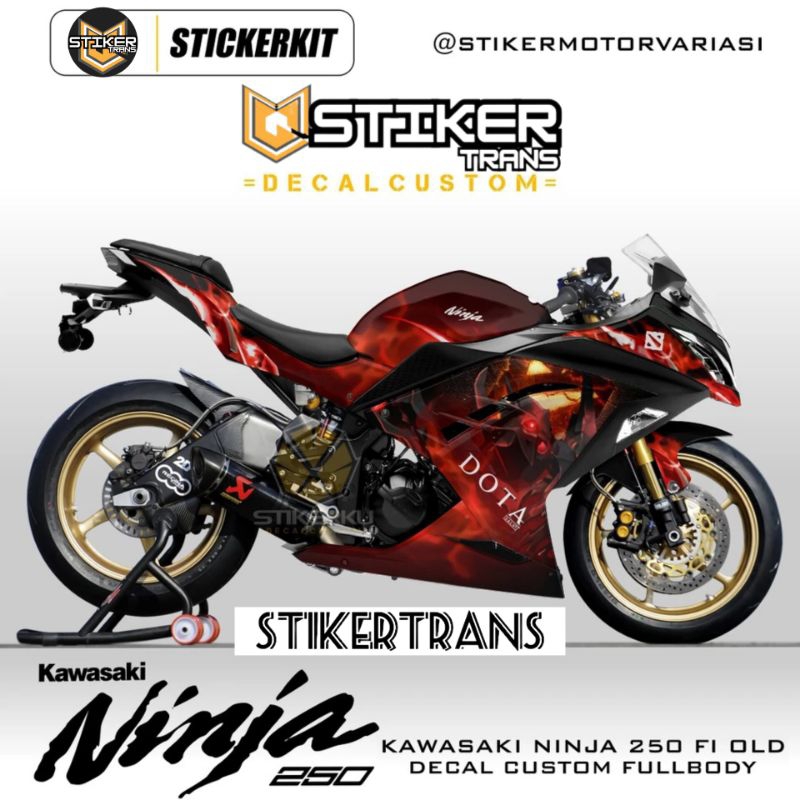 DECAL NINJA 250 FI/ DECAL KAWASAKI NINJA FI / STICKER NINJA FI / FULL BODY / DECAL NINJA FI 250/