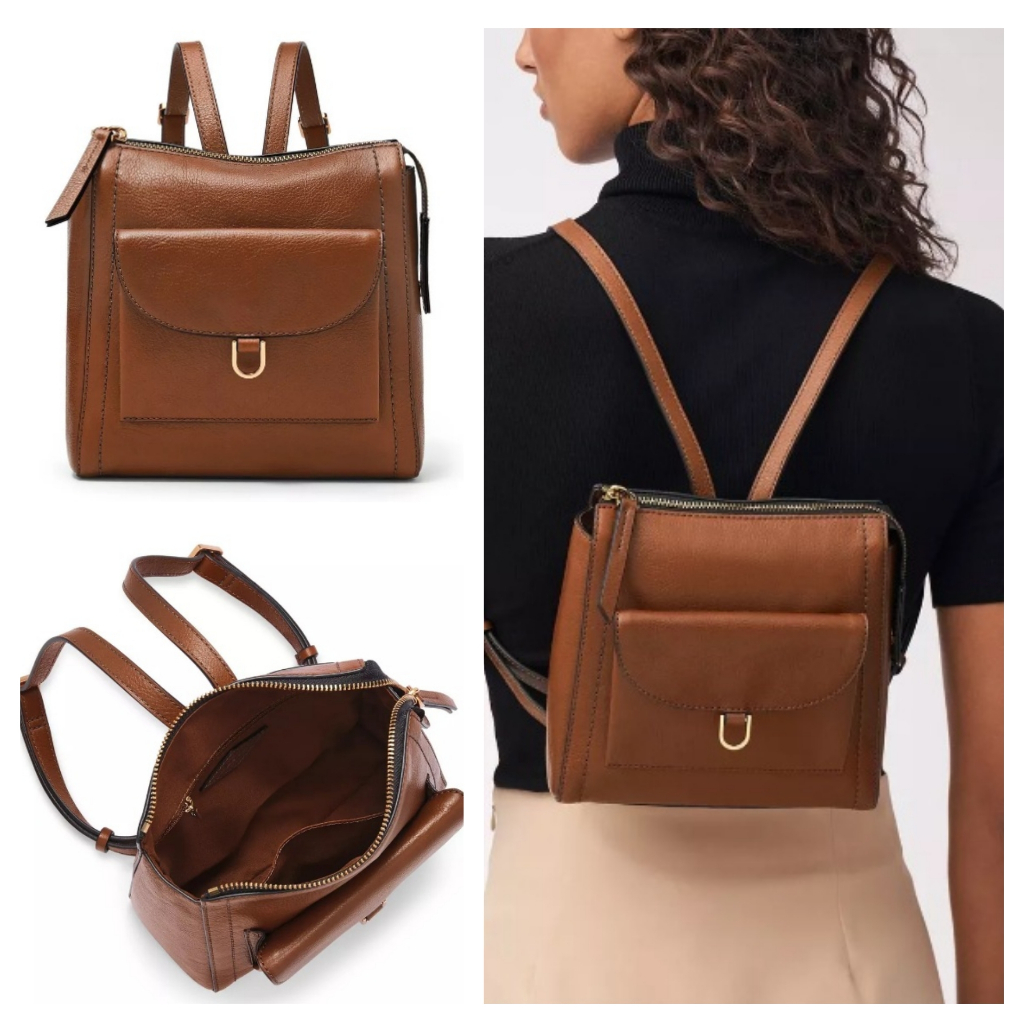 Tas Fos Parker mini backpack brown sz 20x20x8cm