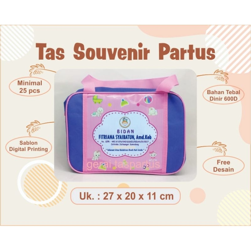 TAS SOUVENIR BIDAN CUSTOM / TAS PARTUS BIDAN SOUVENIR