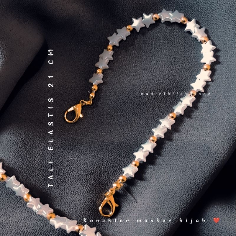 Konektor masker mutiara elastis model bintang kecil