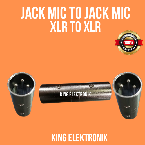 Jack Mic to Jack Mic XLR Male To XLR Male (JMJM)