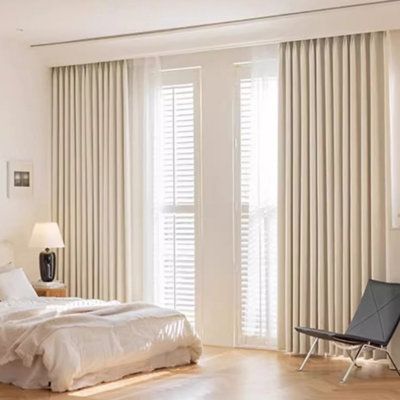 Gorden Jendela Blackout Polos Premium Serat Ori Safron Panjang 250Cm 2.5 Meter