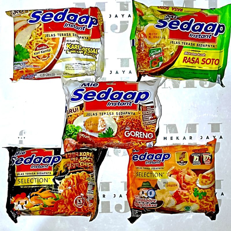 

Mie Sedap sedaap Goreng Kuah All Varian Mie Instan Murah